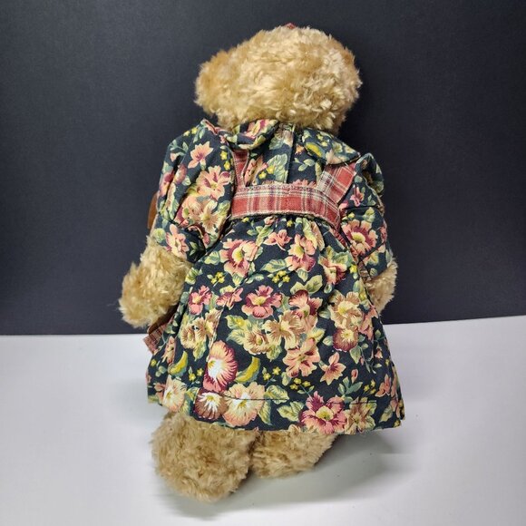 Vintage Miss Elle's Collection Bear Plush Flower Pot & Shovel 10'' Soft Toy - Picture 4 of 9